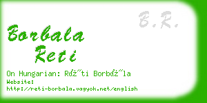 borbala reti business card